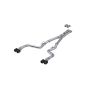 MBRP Exhaust S71143CF 3in. Cat-Back; Dual Rear Exit; Race Version; T304; Quad CF Tips