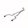 MBRP Exhaust S71183CF 3in. Cat-Back; Dual Rear Exit; Race Version; T304; Dual CF Tips