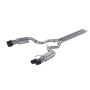 MBRP Exhaust S72053CF 3in. Cat-Back; Dual Rear Exit; Quad CF Tips; Street Version; T304