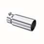 MBRP Exhaust T5050 Tip; 5in. O.D. Rolled Straight 4in. inlet 12in. length; T304.
