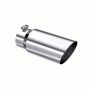 MBRP Exhaust T5052 Tip; 5in. O.D. Angled Single Walled 4in. inlet 12in. length; T304.