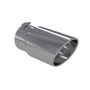 MBRP Exhaust T5075 Tip; 6in. O.D. Angled Rolled End 5in. inlet 12in. length; T304.
