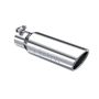 MBRP Exhaust T5113 Tip; 3in. O.D. Angled Rolled End 2in. inlet 10in. length; T304.