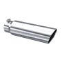 MBRP Exhaust T5124 Tip; 5in. O.D.; Angled Rolled End; T304 Stainless Steel.