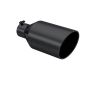 MBRP Exhaust T5128BLK Tip; 8in. O.D.; Rolled End; 4in. inlet 18in. in length; BLK.