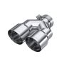 MBRP Exhaust T5182 Tip; 4in. OD Dual Out; 3in. ID; Single Wall; T304