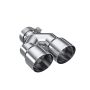 MBRP Exhaust T5183 Tip; 4in. OD Dual Out; 3in. ID; Single Wall; T304