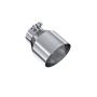 MBRP Exhaust T5184 Tip; 5in. OD Out; 3in. ID; Single Wall; T304