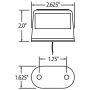TRUCK-LITE 26371 26 Series, Incandescent, -, Rectangular, 1 Diode, L, License Light