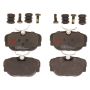 TRW PARTS TXH0493 TRW PREMIUM BRAKING - LOW MET BRAKE PAD KIT - TXH0493