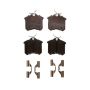 TRW PARTS TXH1017 TRW PREMIUM BRAKING - METALLIC BRAKE PAD SET - TXH1017