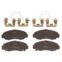 TRW PARTS TXH1608 TRW PREMIUM BRAKING - METALLIC BRAKE PAD SET - TXH1608
