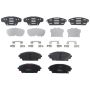 TRW PARTS TXH1728 TRW PREMIUM BRAKING - METALLIC BRAKE PAD SET - TXH1728
