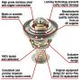 MotoRad 7511-185 Fail-Safe Thermostat-185 Degrees w/ Seal