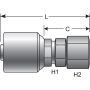 GATES G25170-0405 Female JIC 37 Flare Swivel (MegaCrimp)