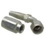 GATES G34211-1010 Dual Seat Female JIC 37/SAE 45 Flare Swivel - 45 Bent Tube - Steel