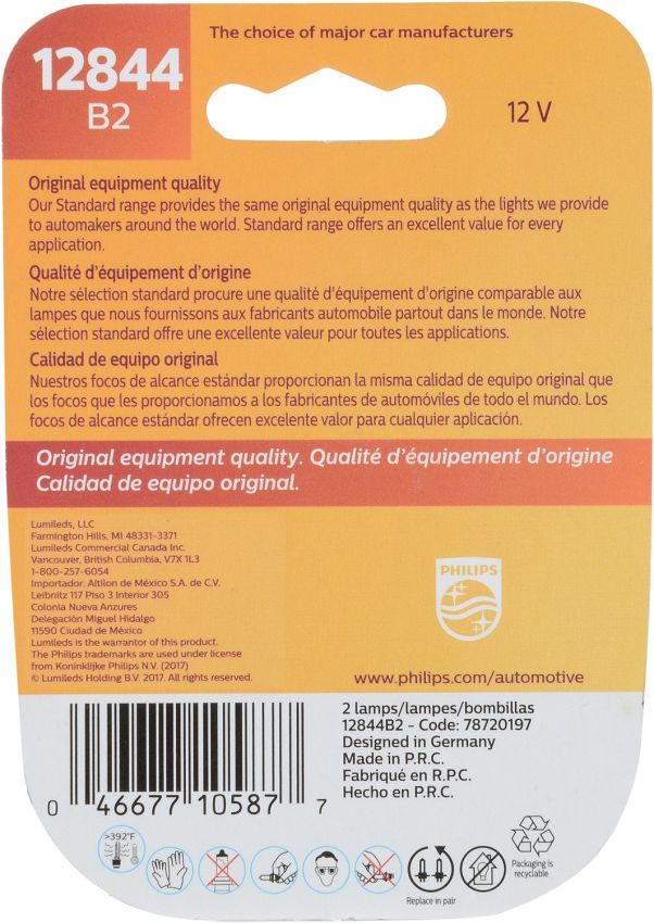 Philips 12844B2 Philips Standard Minature 12844