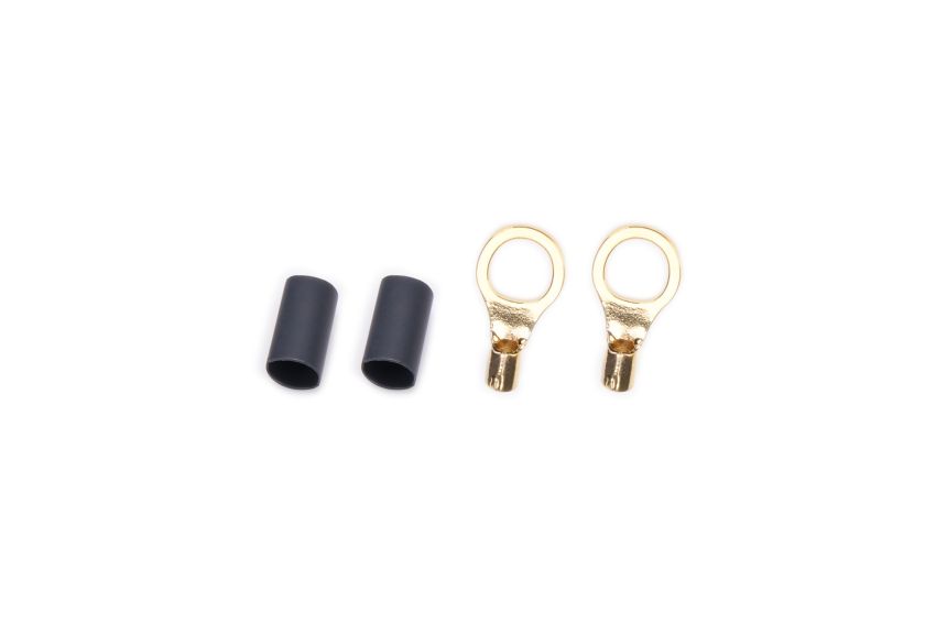 QUICKCAR RACING PRODUCTS QRP57-464 Ring Terminal 3/8in 10- 12 Ga w/Heat Shrink Pair