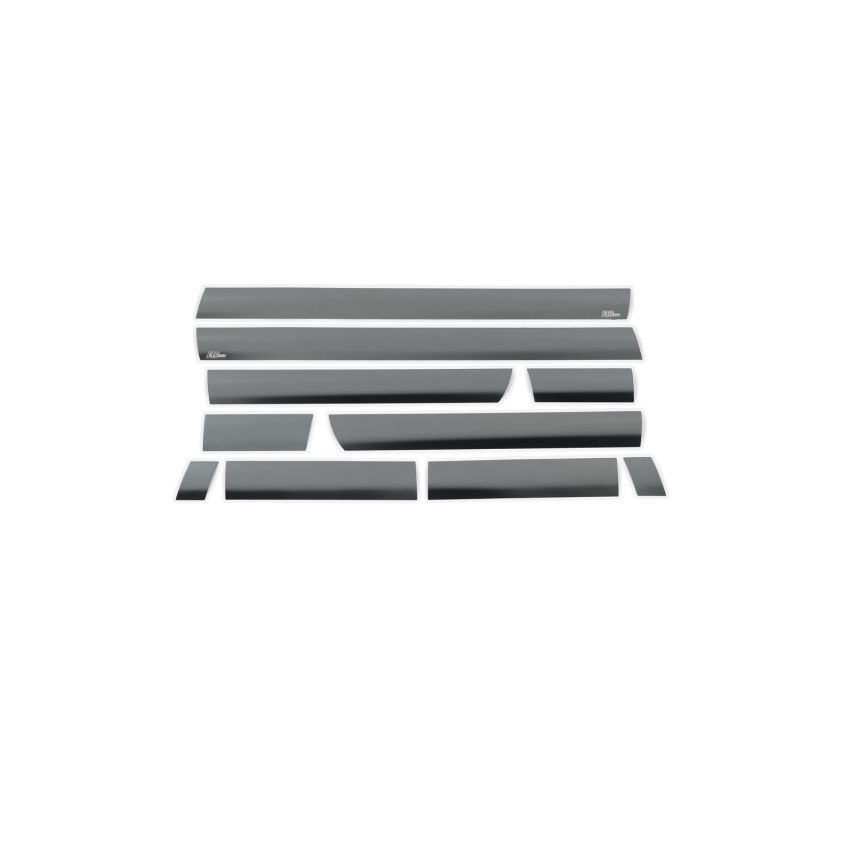 Putco 9751219BP 15-19 Chevy Silverado HD - Double Cab - 6.5in Bed (10pcs) Black Platinum Rocker Panels