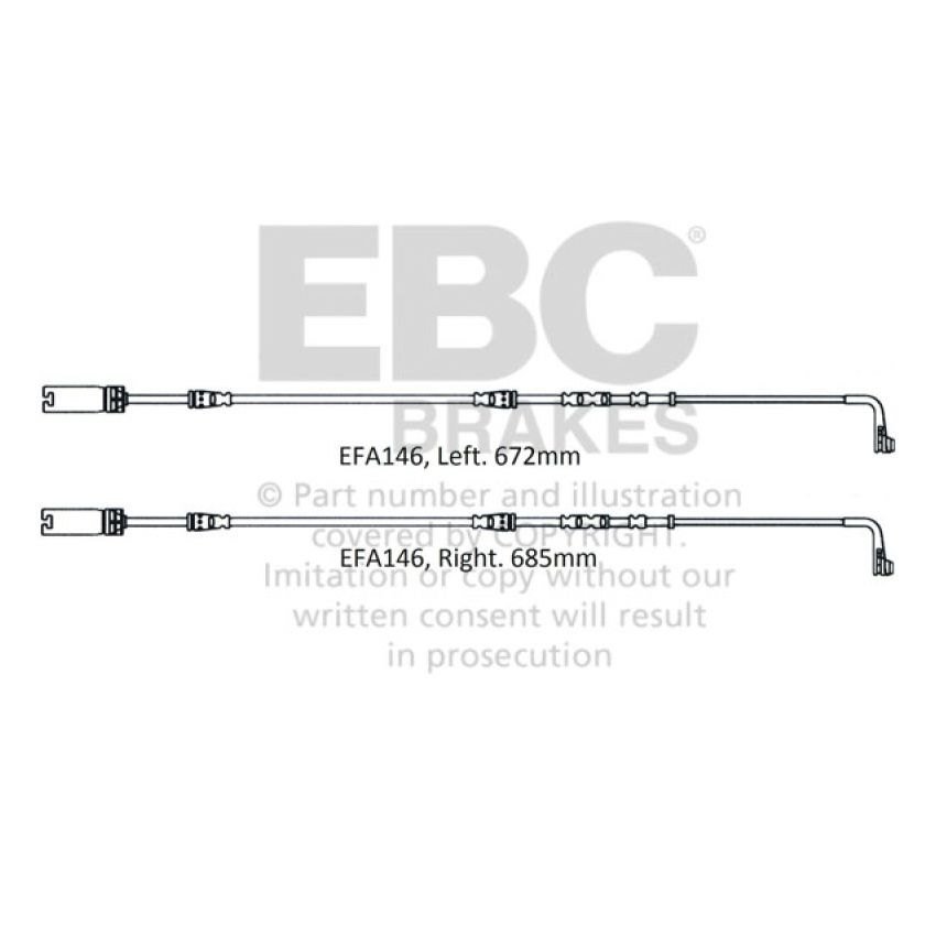 EBC 2008-2010 BMW M3 4.0L (E90) Front Wear Leads