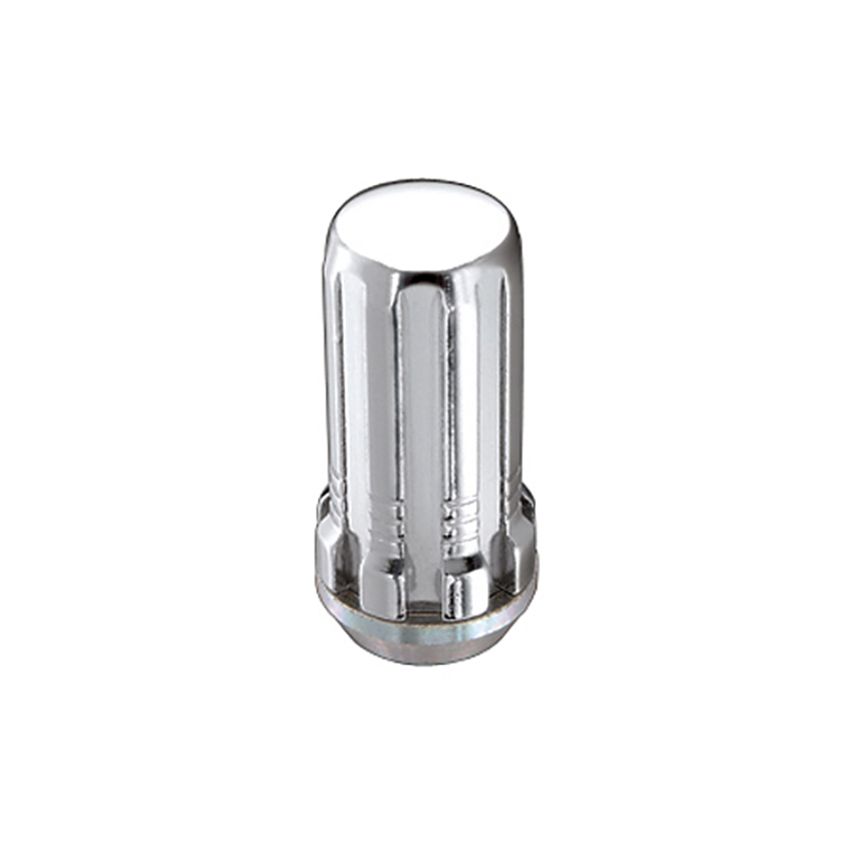 McGard SplineDrive Lug Nut (Cone Seat) M14X1.5 / 1.648in. Length (Box of 50) - Chrome (Req. Tool)