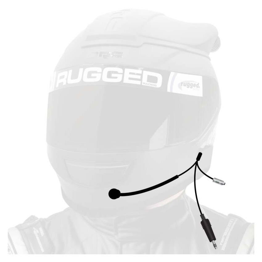 Rugged Radios HK-IF Racing Helmet Kits - NASCAR / IMSA / Peltor IMSA / Straight Cord / Without Speaker