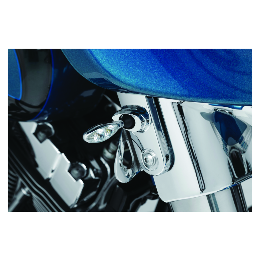 Kuryakyn 2846 Front Turn Signal Mounts Chrome