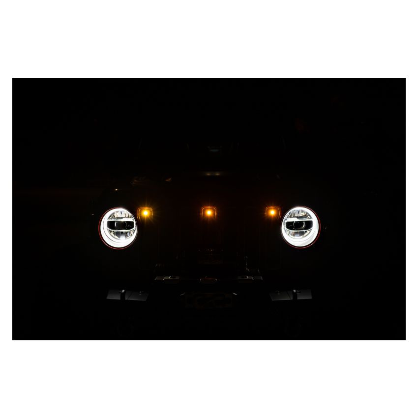DV8 Offroad 2018+ Jeep JL Grill Amber Marker Lights
