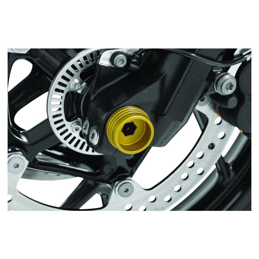 Kuryakyn 3810 Lodestar Front Axle Slider Gold