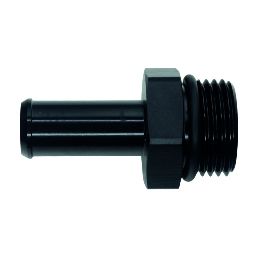 DeatschWerks 10AN ORB Male to 1/2in Male Barb Fitting - Anodized Matte Black
