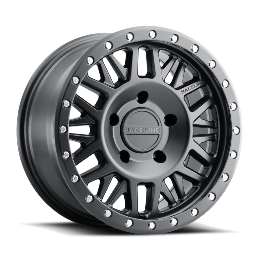 Raceline 951B Ryno 16x8in / 6x139.7 BP / 0mm Offset / 106.1mm Bore - Satin Black Wheel