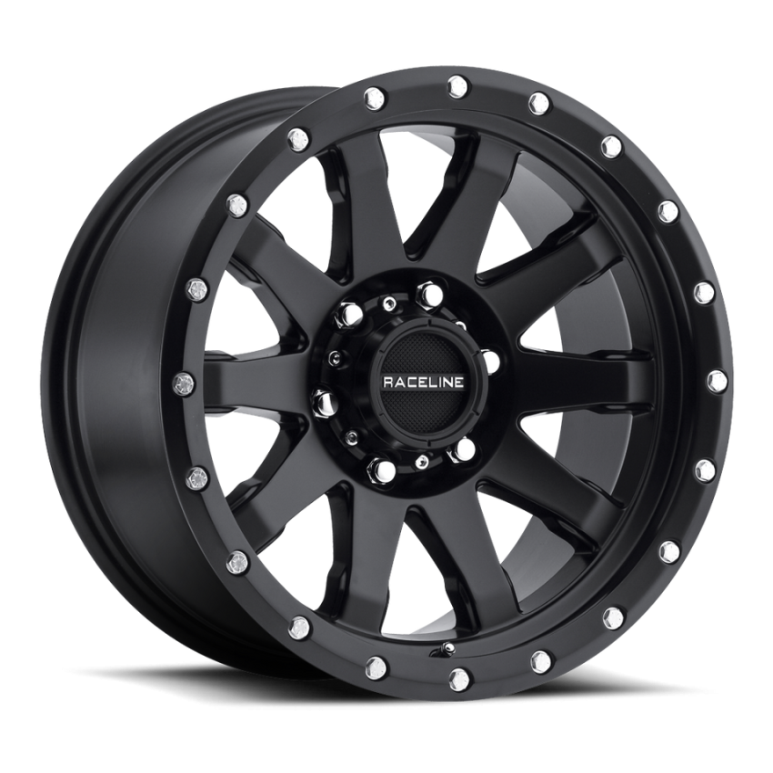 Raceline 934B Clutch 20x10in / 6x139.7 BP / -19mm Offset / 106.1mm Bore - Satin Black Wheel