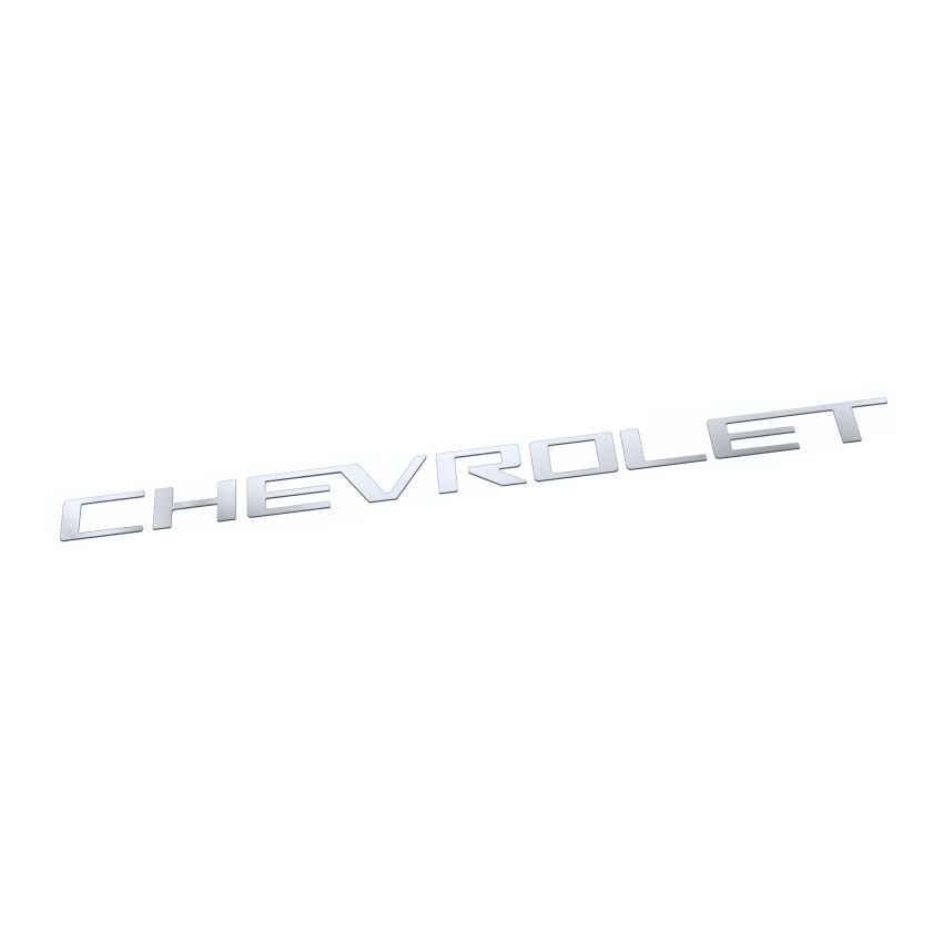 Putco 55555BPGM 23-24 Chevrolet Colorado - Grille Letters - Black Platinum Chevrolet Letters