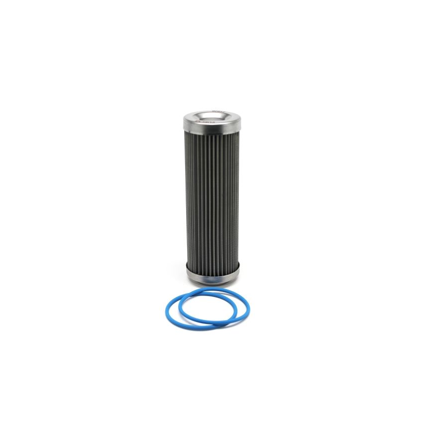 Fuelab 40 Micron Stainless Replacement Element - 5in w/2 O-Rings & Instructions