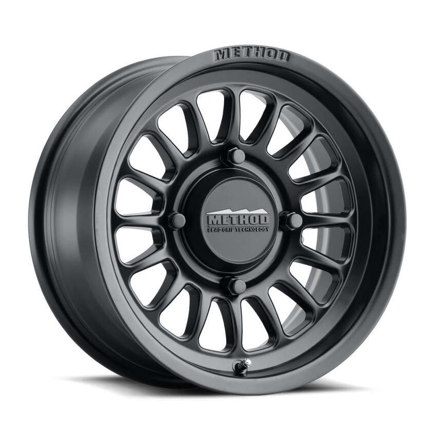 Method Wheels MR41157012552 Method MR411 Bead Grip 15x7 / 5+2/38mm Offset / 5x4.5 / 72 CB Matte Black Wheel
