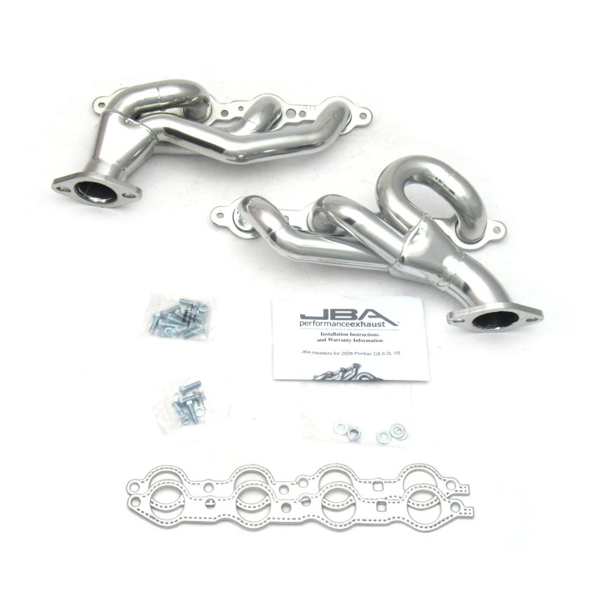 JBA 08-09 Pontiac G8 6.0/6.2L LS 1-3/4in Primary Silver Ctd Cat4Ward Header