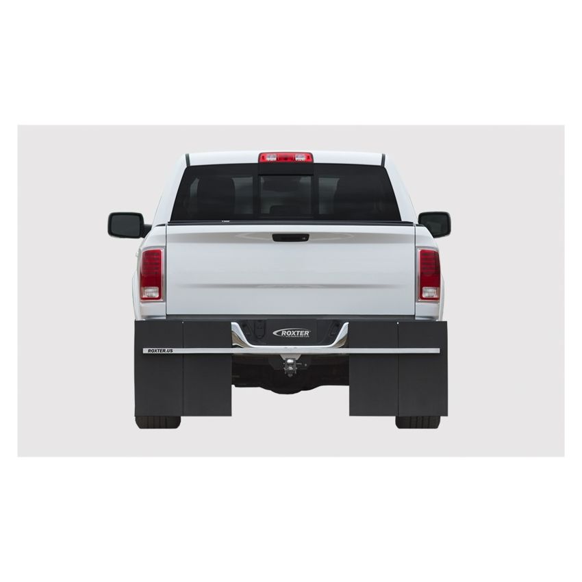 Access Roxter Universal Fit Pickups/SUVS 80in Wide Smooth Mill Finish Hitch Mounted Mud Flaps