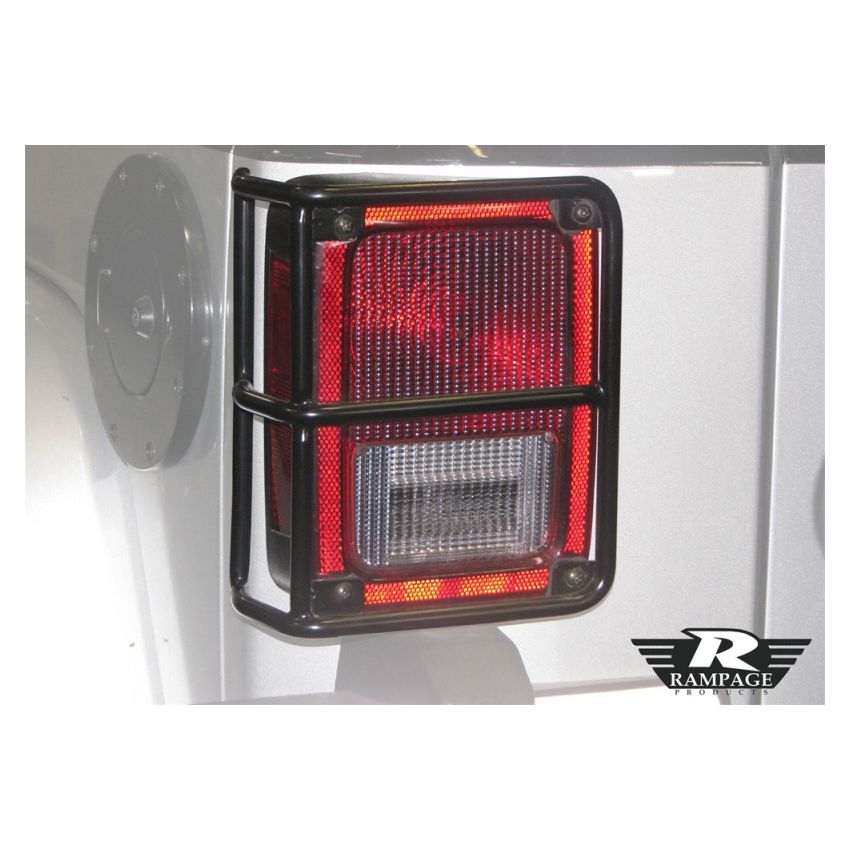Rampage 2007-2018 Jeep Wrangler(JK) Taillight Guards - Black