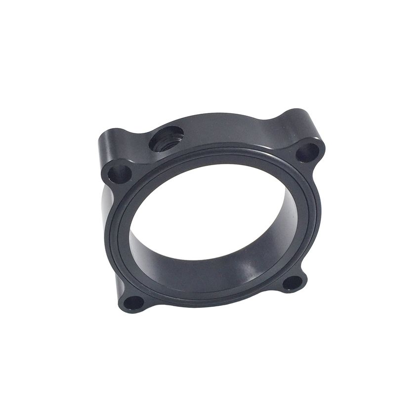 Torque Solution Throttle Body Spacer (Black): Audi / Volkswagen 2.0T FSI SI