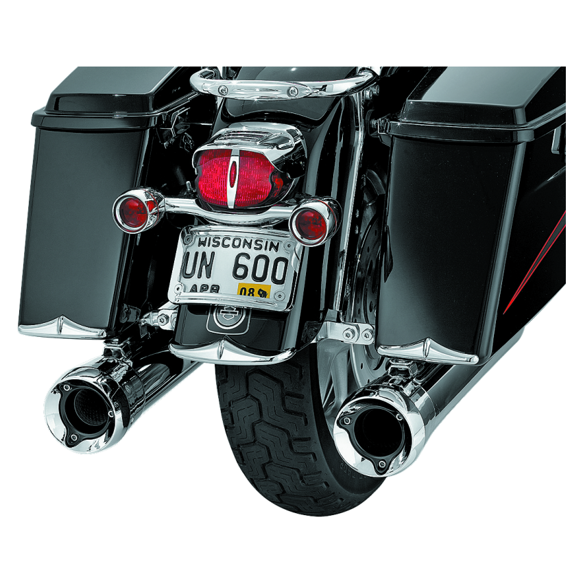 Kuryakyn 8640 Rear Fender Or Saddlebag Accent Tips Chrome (Pair)