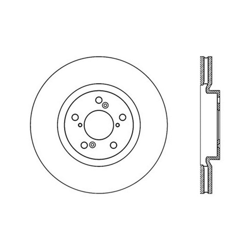 Stoptech 128.40071R Drilled Sport Brake Rotor