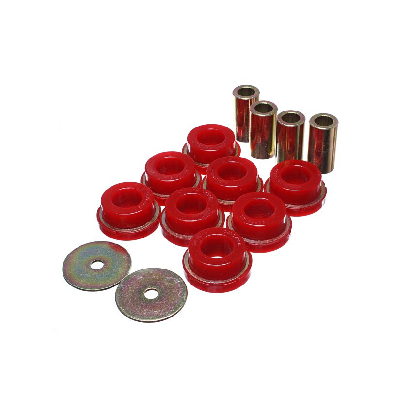 Energy Suspension 2015 Ford Mustang (Exc Cobra) Red Subframe Bushing Set