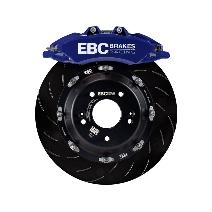 EBC BBK036BLU-1 Racing 08-21 Nissan 370Z Blue Apollo-6 Calipers 355mm Rotors Front Big Brake Kit