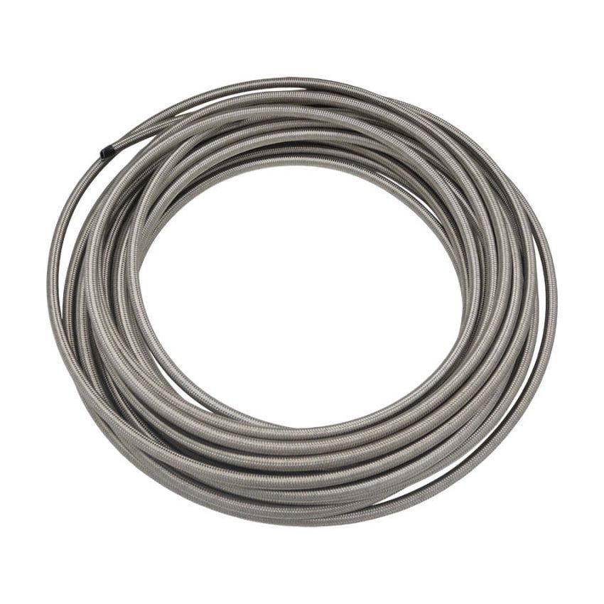 DeatschWerks 6-02-0862-50 8AN Stainless Steel Double Braided PTFE Hose - 50ft