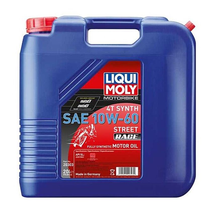 LIQUI MOLY 20303 Motorbike 4T Synth SAE 10W-60 Street Race