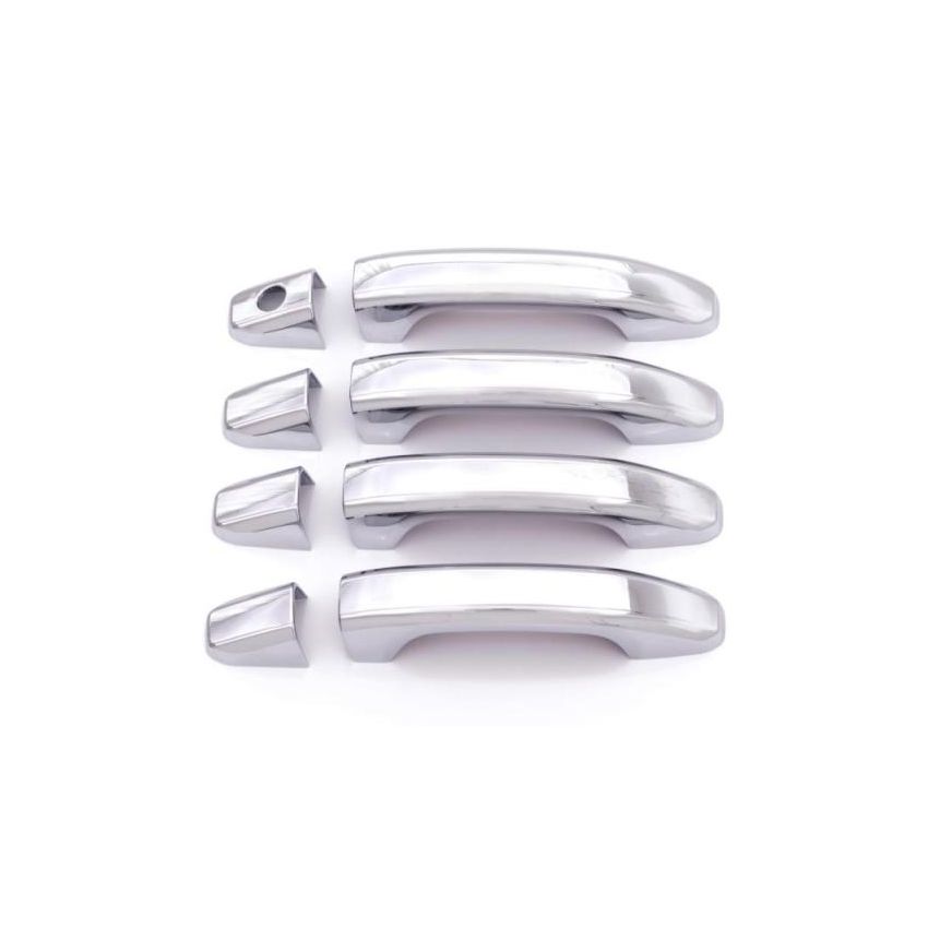 AVS 14-18 Chevy Silverado 1500 Door Handle Covers (4 Door) 8pc Set - Chrome