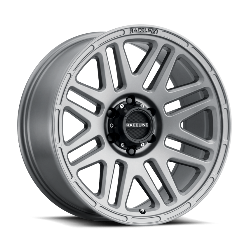 Raceline 944GS Outlander 16x8in / 5x139.7 BP / 0mm Offset / 106.5mm Bore - Greystone Wheel