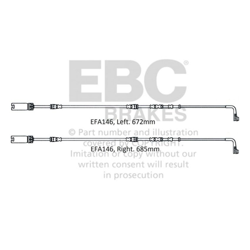 EBC 2008-2010 BMW M3 4.0L (E90) Front Wear Leads