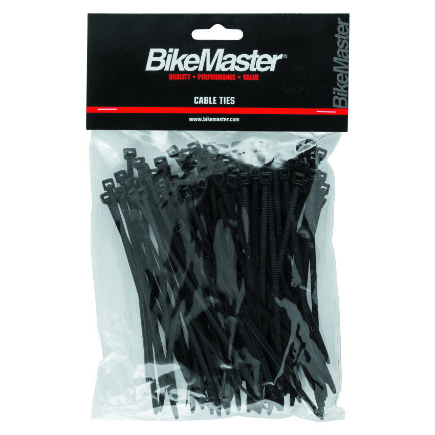 BikeMaster 151673 5.5in Cable Ties (Pack of 100) - Black