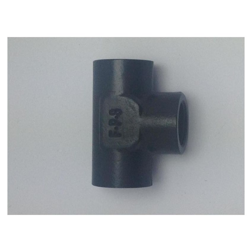 Fragola 1/8 Female Pipe Tee - Black